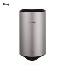 핸드드라이기 손건조기 손드라이기 자동 손 건조기 센서 가정용 호텔 장치 욕실 뜨거운 공기 히터 바람, 03 다크 그레이_04 UK