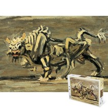 퍼즐피플 명화 500피스 직소퍼즐, 흰소 500피스, 퍼즐유액 포함, 500p