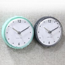 욕실 방수시계 화장실 목욕탕 벽 흡착식, 핑크