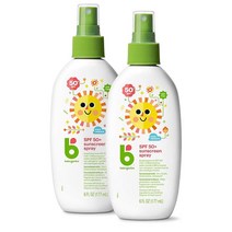 1 + 1 베이비가닉스 베이비 논알러지 UV 차단 방수 선스프레이 SPF 50 177ml