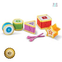 유치원 리듬악기 미니드럼 5종 소근육교구 악기장난감 음악교구 음악장난감