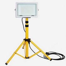 사모아몰 [입점기념] 국내당일발송 LED 투광기(전용 스텐트포함) 싱글(100w) 트윈(50w+50w) 작업등 캠핑용 작업용 투광등 간편설치 랜턴 후레쉬, 100w 싱글+전용스텐드, 1개