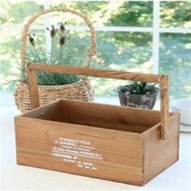 다니엘 핸들 박스 다용도바구니 소품정리함 나무박스