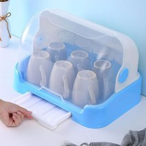 1인가구 싱글족 먼지차단 덮개 미니 컵 식기 건조대