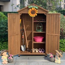 농기구보관함 농막컨테이너 원목 야외 조립식 수납장 철재 보관함 옥상 창고, 청록색 A