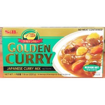 JAYART_골든카레(고형 중간매운맛 SB 220g) 조리식품 큐브 간편 고체 jac220909, 제이아트co_단일옵션