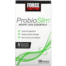 Force Factor ProbioSlim 필수영양소 캡슐 120정, 1개, 120개