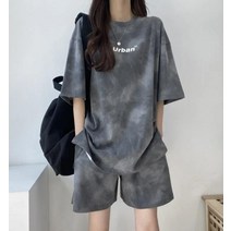 드레스허그 어반 반팔 반바지 투피스 세트 4color