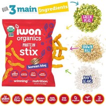 독일직구 아이원 자연유래 코리안 비비큐 단백질 스틱 8 x 42g, 수량, 상세참조