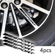 4개 바퀴 데칼 밤 비전 반사 시트로엥 C4 C5 C3 C2 C1 C4L 피카소 삭소, 빨간색