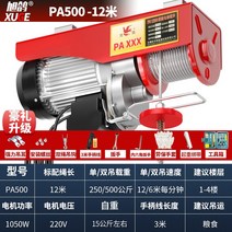 220V 전기 호이스트 리모콘 1톤 0.5톤 2800rpm 크레인, 250/500kg 12m 14세트