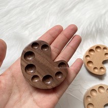 15 그리드 나무 수채화 상자 휴대용 팔레트 오크 사각형 자기 흡입 초급 아티스트 여행 스케치 그림 용품, [01] Palette A