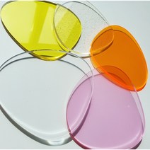 칼라아크릴 티코스터 컵받침 조약돌, 스카이블루, 클로버