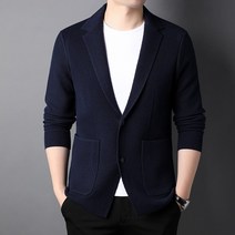 슬림핏 스웨터 캐주얼 솔리드 코트 재킷 울 5% 브랜드 패션 니트 한국 스타일 가디건 남성 의류 2022