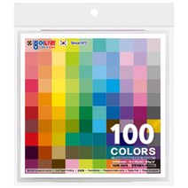 종이나라 100매 100색 단면 색종이(케이스), 단품
