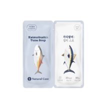 네츄럴코어 트윈 파우치 참치스프 2종 고양이 파우치 간식, 가다랑어 참치스프, 14팩