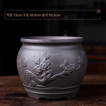 CNTCSM 사각난꽃창포 화훼녹식재 라지 다육분경 작은 도자기, Y5130-매실찾기, 크다