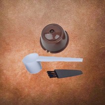 커피필터 핸드드립 여과지Dolce Gusto Taste 어댑터와 호환되는 리필 가능 커피 캡슐 필터 컵 재사용 Nesca, 04 1PC