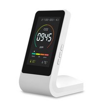 포름알데히드 측정기 공기질 3 in1 co2 meter 스마트 공기 품질 감지기 디지털, 하얀