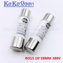 퓨즈 5pcs 세라믹 퓨즈 1038mm 1a 2a 3a 4a 5a 6a 8a 10a 16a 20a 25a 32a 380v 500v ro15 rt18 rt14 r015 ro-15, 2A 5개