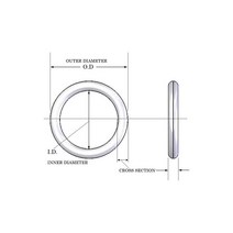 고무오링 CS 2.5mm FKM O 링 불소 고무 오일 씰 와셔 개스킷 O-링 씰링, 115 OD 200mm (1Pcs)_01 2.5mm
