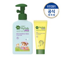 그린핑거 마이키즈 프레쉬 샴푸 320ml + 린스 150ml, 단품없음
