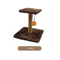 단층 1층 캣타워 좁은공간 미니 스크래쳐 타워 브라운 :WN DUGHY 사모 + 325037487, 쿠팡 갓블레스 브라운_{축01), 쿠팡 갓블레스 본상품선택_{축01)