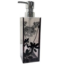 센코 살리나 샴푸 병 디스펜서 브라운 약 7×7×높이 23.2 cm(용량 약 420 ml) 79895