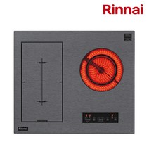 [린나이]빌트인 하이브리드 인덕션 2구+하이라이트 1구 (RBE-IRM300AB), 높은케이스(ES-H6002T)
