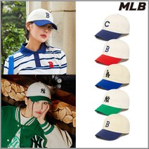 MLB 베이직 배색 언스트럭쳐 볼캡 모자 (3ACP3303N-5종)