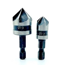 Hss 육각 챔퍼 드릴 세트 90도 카운터 싱크 보링 목공 빠른 변경 비트 도구 샹크 탄소강, [01] 육각, [04] 3PCS12mm 16mm 19mm