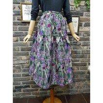 (무료배송)화려한 플라워 패턴 자가드 스커트