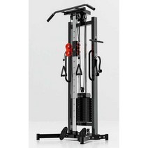 싱글케이블머신 홈짐 등운동 어시스트 렛타워 가정용, 레드+균형추 100KG)