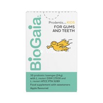 BioGaia 바이오가이아 프로덴티스 어린이용 구강 건강을 위한 유산균 사과맛 로젠지 30개입