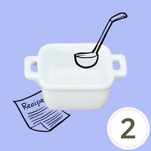 파스텔크래프트 미니어처 도자기*사각냄비*8x5.8x3cm(2개입) J-05-434