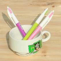 빅 파스텔잉크 유성볼펜 2컬러 패션 멀티펜 A123-3 핑크(핑크+바이올렛), 색상