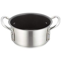 遠藤商事 업무용 무라노 외륜 냄비 16cm IH 대응 18-8 스테인레스 / 내면 테프론 가공 ASTI001, 1