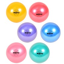 니스포 리듬체조 공 5인치 6인치 키즈 아동 리듬볼, 퍼플