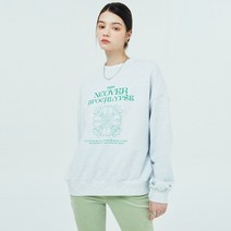 앤커버 아포칼립스 클로버 스웻셔츠-화이트 멜란지 - WHITE MELANGE 142499