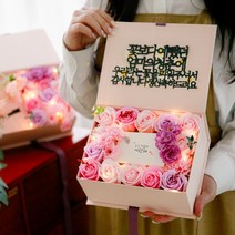 기프티기프티 비누꽃 반전 용돈박스 돈티슈 세트, 러블리 핑크, 10번(사고싶은거~)