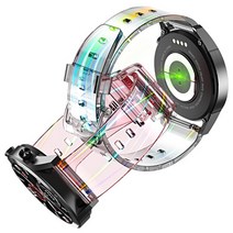 핏빗 버사2 Fitbit Versa2 22mm 호환 오로라 클리어 투명 밴드 시계줄 스트랩, saw999 핑크, 핏빗 버사2(22)