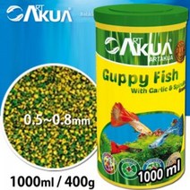 ART 아트아쿠아 구피 1000mL (구피 소형열대어 사료) 어항 사료 베타 먹이 사료, 단품