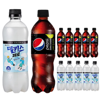 밀키스제로500ml 6개 + 펩시슈거라임제로 500ml 6개, 밀키스제로6+슈거라임6