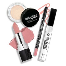 Bellapierre Best in Pout 키트 | 립 스크럽 미네랄 립스틱 젤 립 라이너 및 클리어 립글로스 | 무독성 및 파라벤 프리 | 오일 및 크루얼티프리 - 앤티크, Baroness