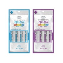데이스포 케어 츄르 2종(애견용)15g*4, 애견용 츄르 오리+닭고기
