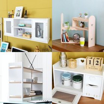 식탁 위수납 식탁 위선반 정리대 홈카페 양념 선반 커피 낮은 폭좁은 주방 길이조절 원목, 주방벽선반(단문)