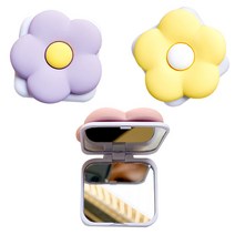 리브톡 꽃 거울 휴대폰 그립톡 세트, 비비드 옐로우 / 벚꽃 핑크 / 스페셜 퍼플