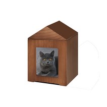 반려동물 유골함 장례용품 반려견 장례나무 수제 애완 동물 Urns 집과 캔들 홀더 세트 장례식 용품 고양