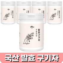 국산 구기자 발효 분말 가루 국내산 구기자 추출 물 분말 김치플란타 유산균 베타인 지아잔틴 카로틴 티아민 구기차 구귀자 먹는법 차 티 요거트 샐러드, 100그램 (g) x 5통