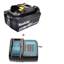 배터리 원래 makita 18v 3.0a 4.0a 5.0a 6.0a 충전기 bl1830b bl1840b bl1850b bl1860b bl1860 bl1850dc18rct dc18r, 5.0 dc18sd, 1개